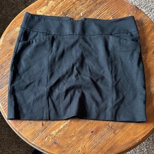 White House Black Market Elegant Black Mini Skirt